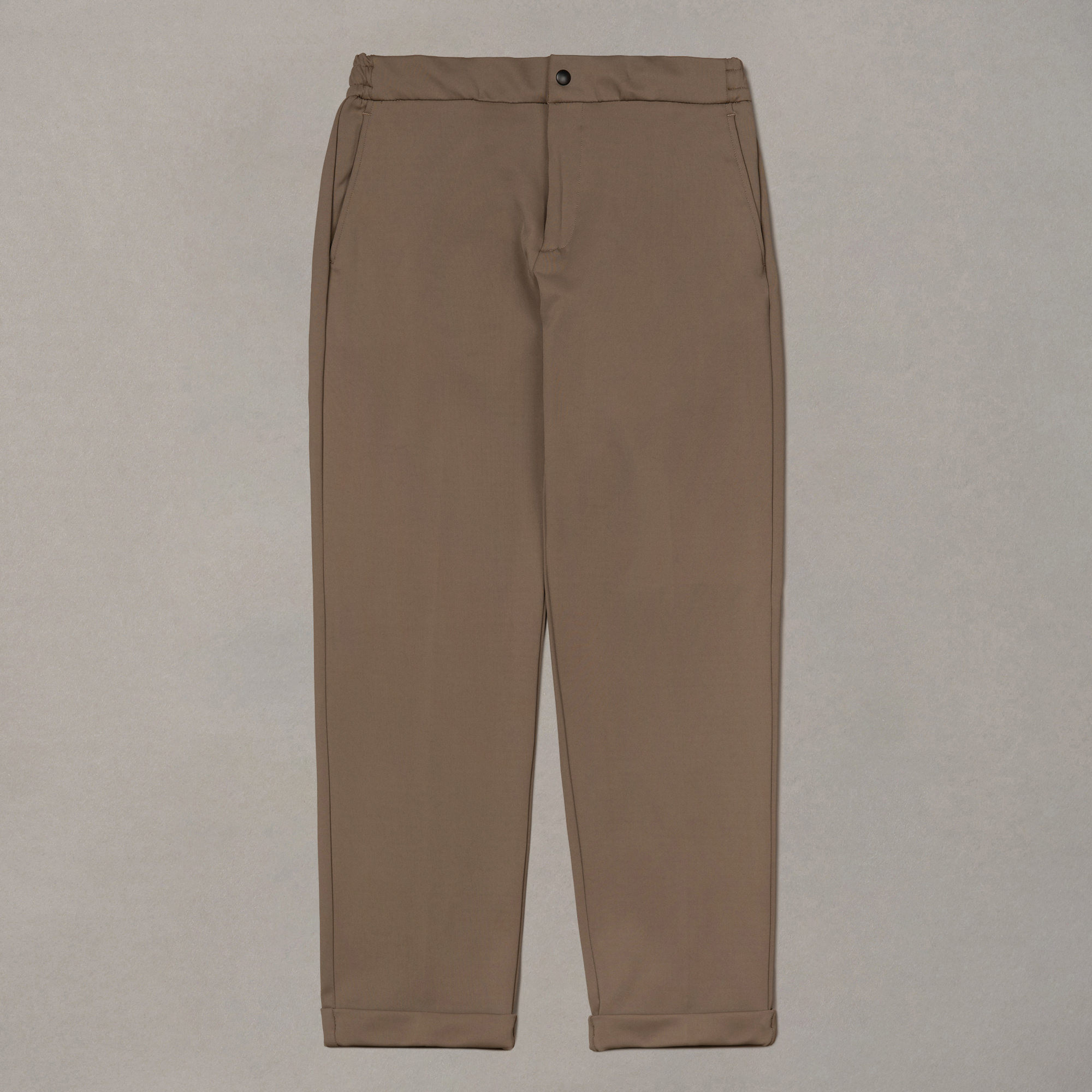 Greige broek met vierwegstretch