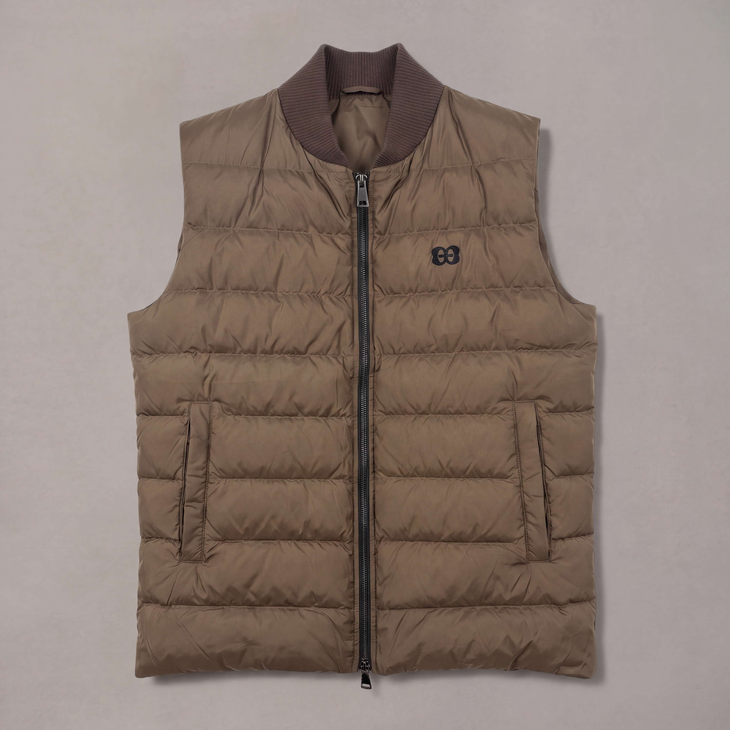 Gewatteerde bodywarmer olijf