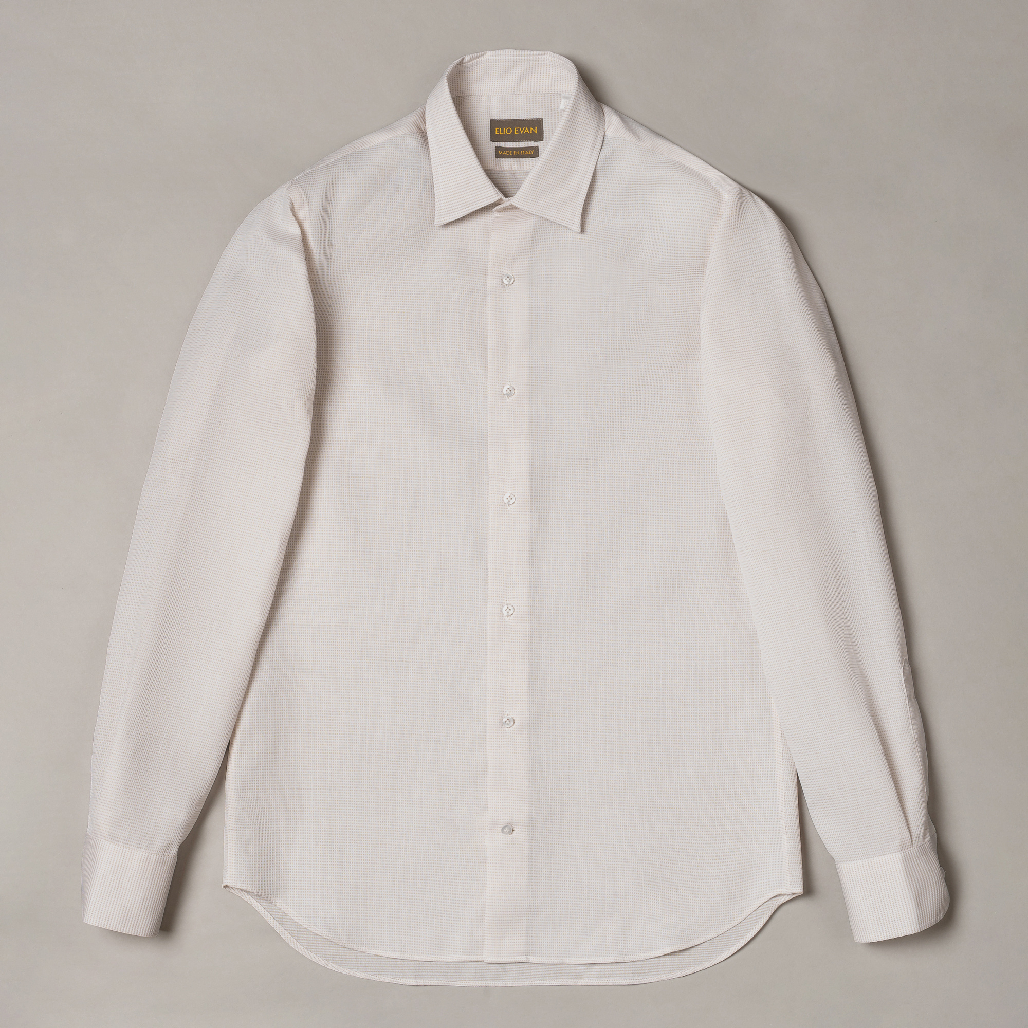 Camicia Jacquard Beige
