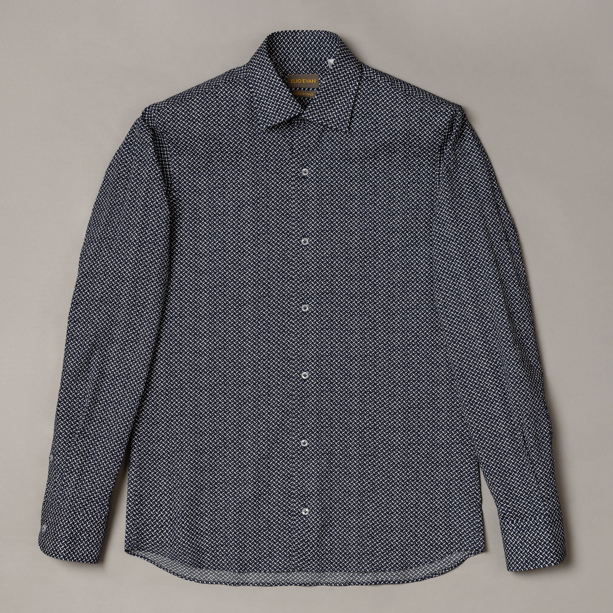 Overhemd met semi-pointed kraag