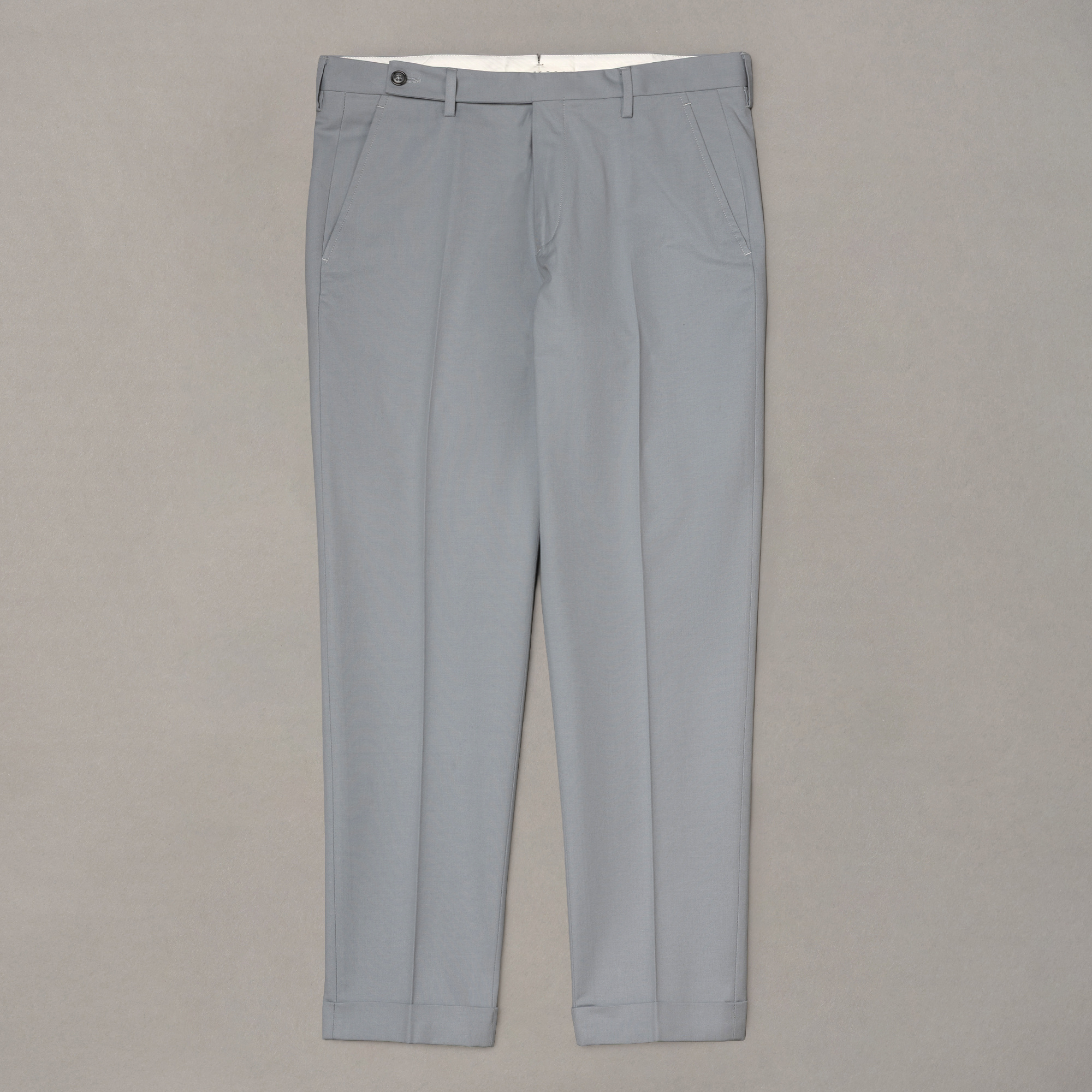 Grijze broek met omslagen