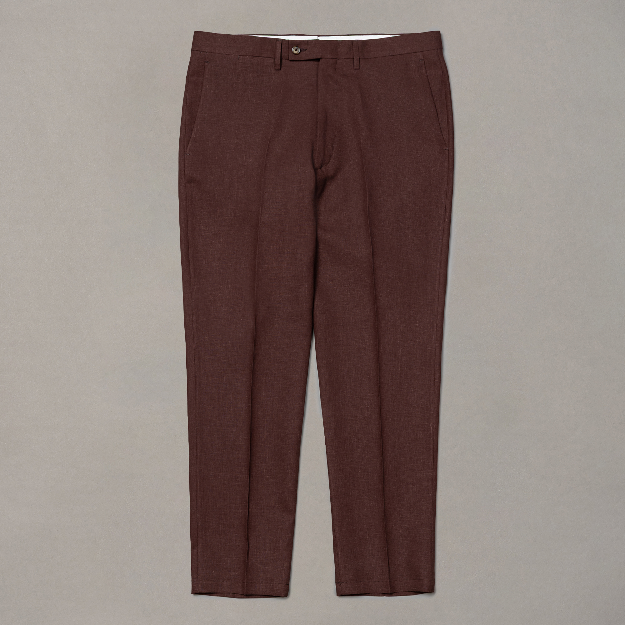 Braune Leinenhose