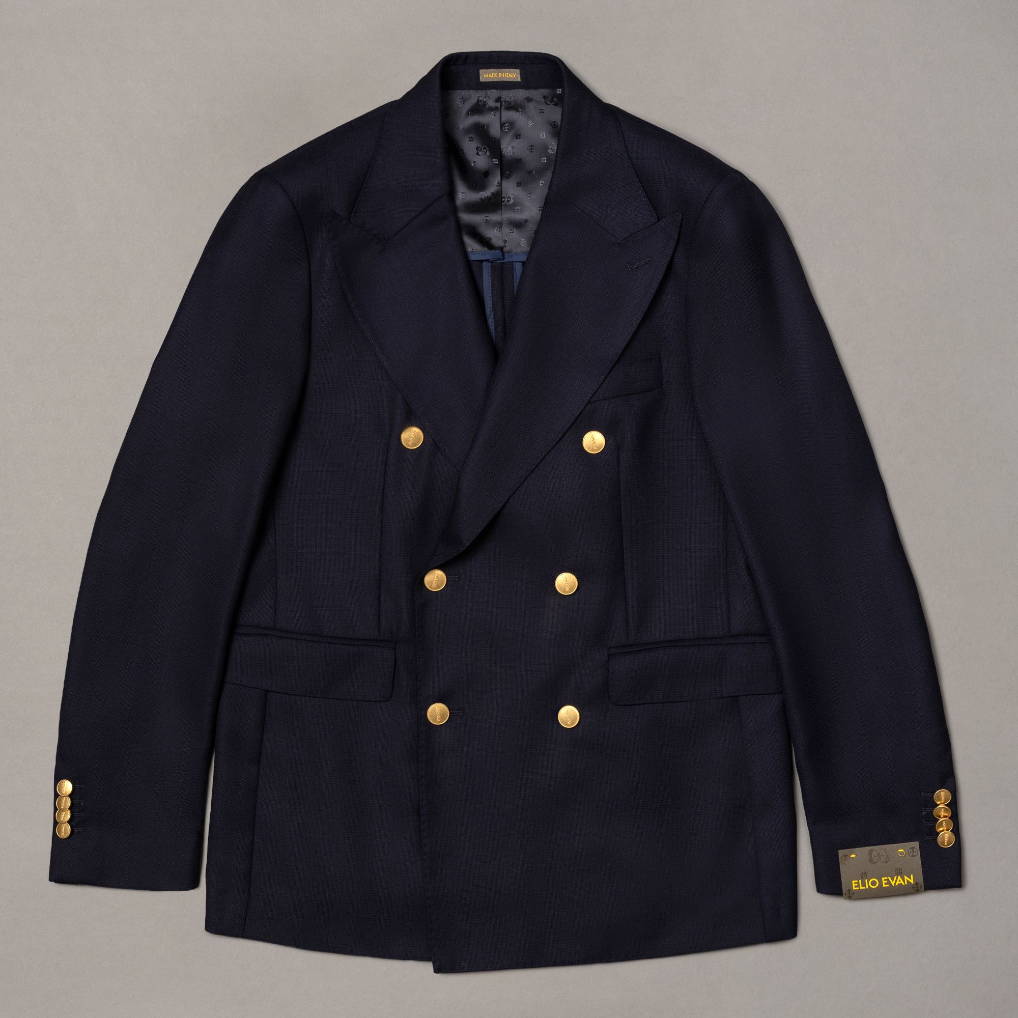 Double-Breasted Blue Blazer