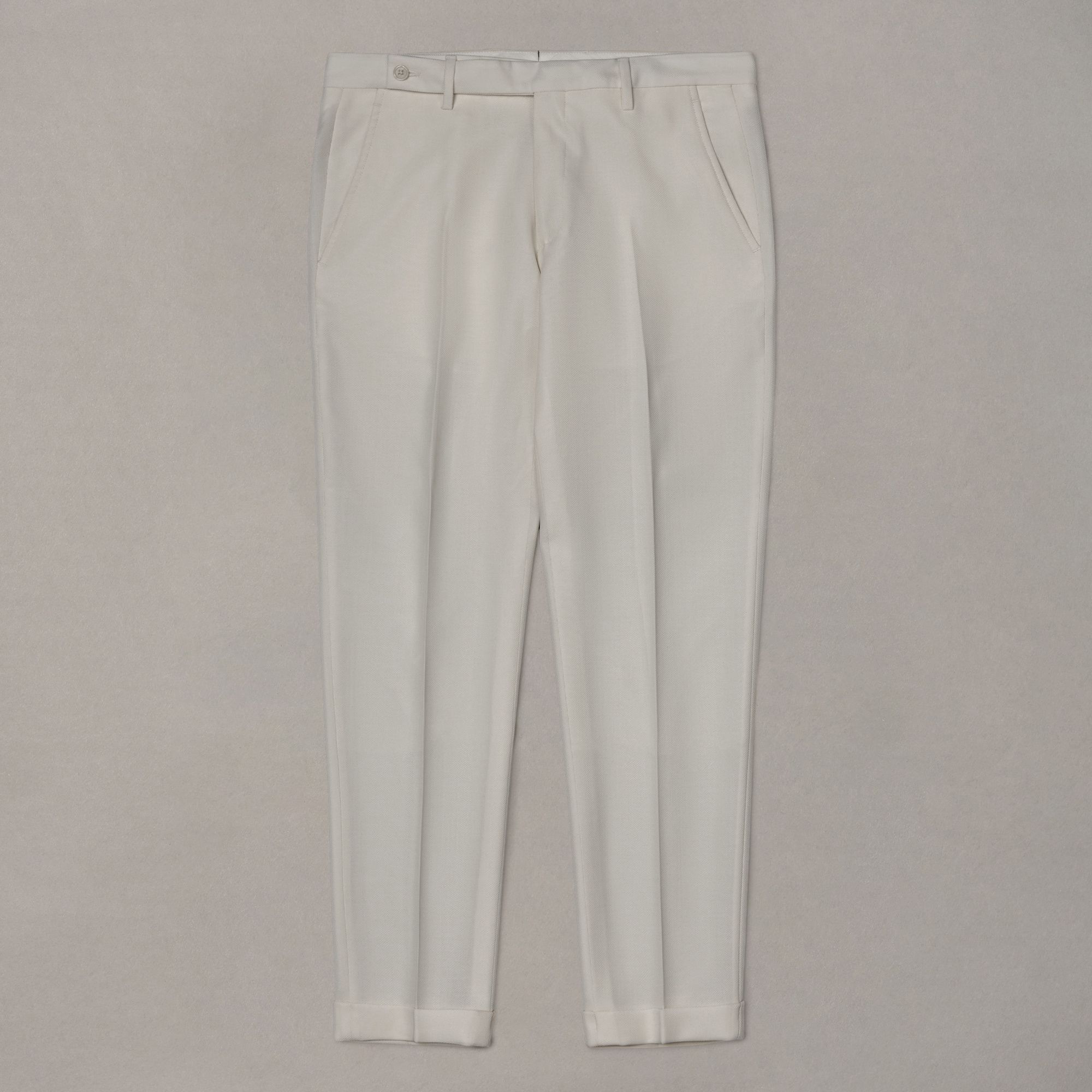 Cuffed Wool Trousers