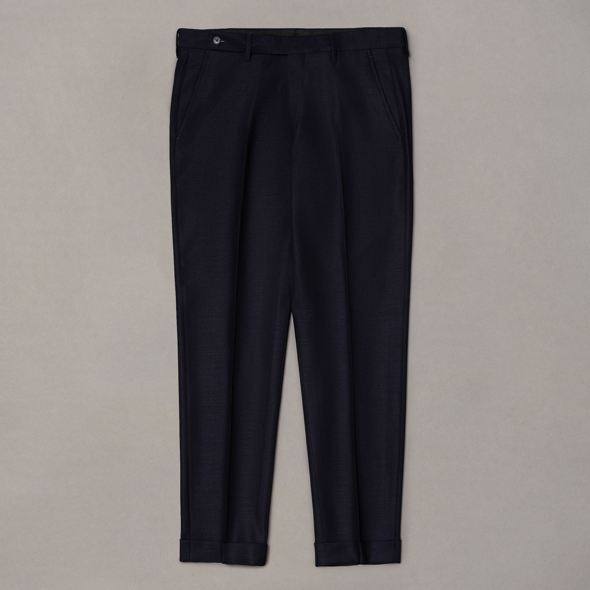 Tailored Blue Wool Trousers