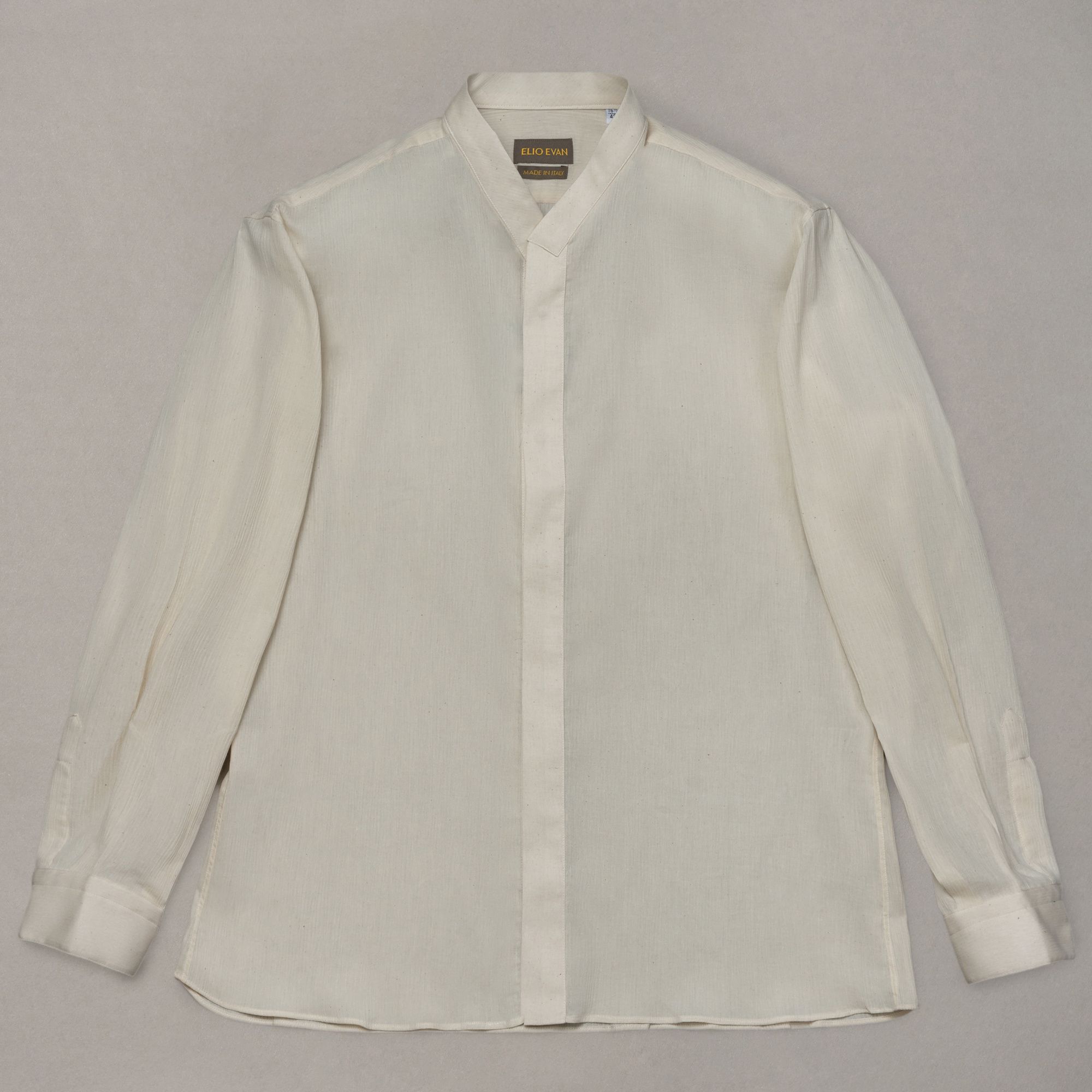 White Jacquard Cotton Shirt