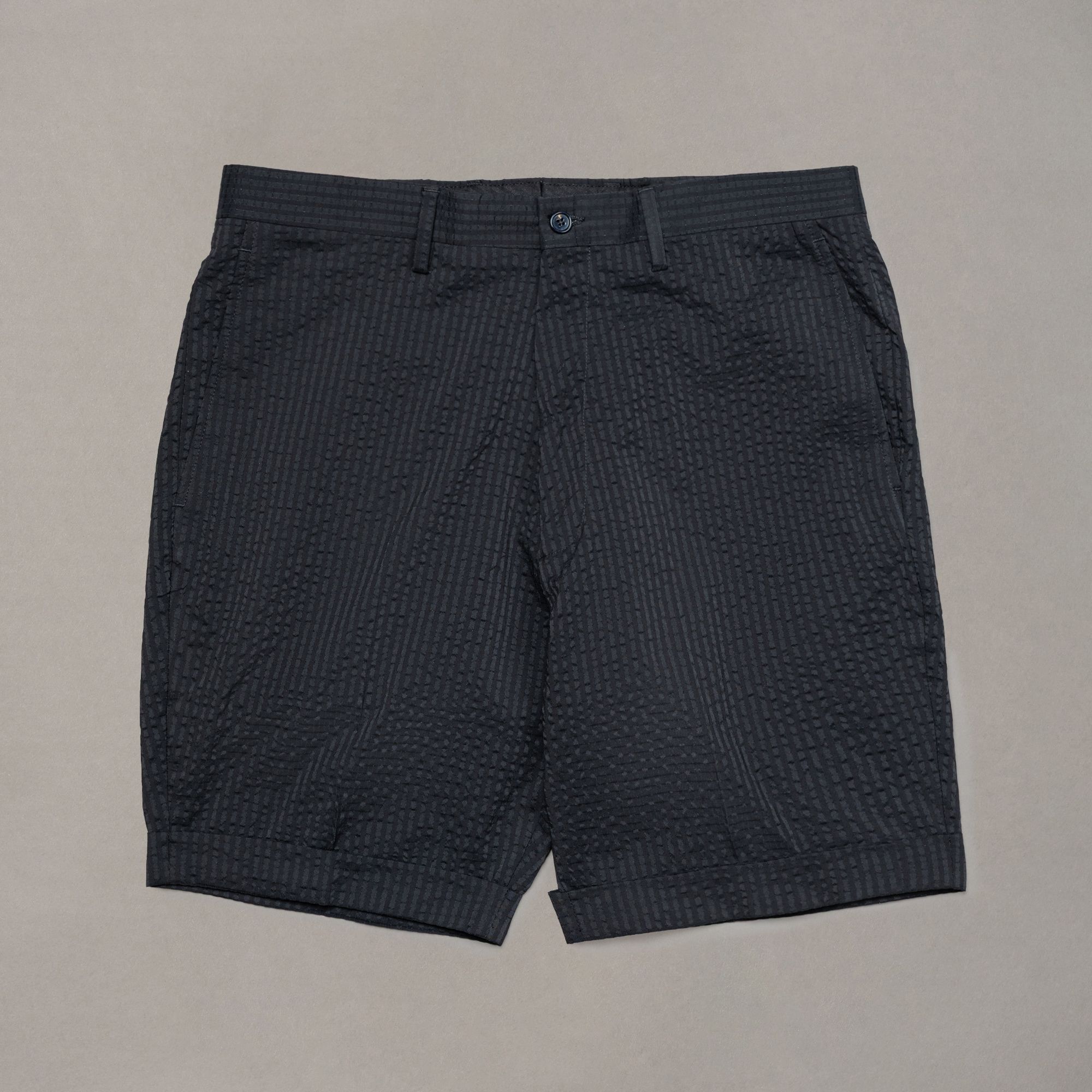 Black Patterned Shorts