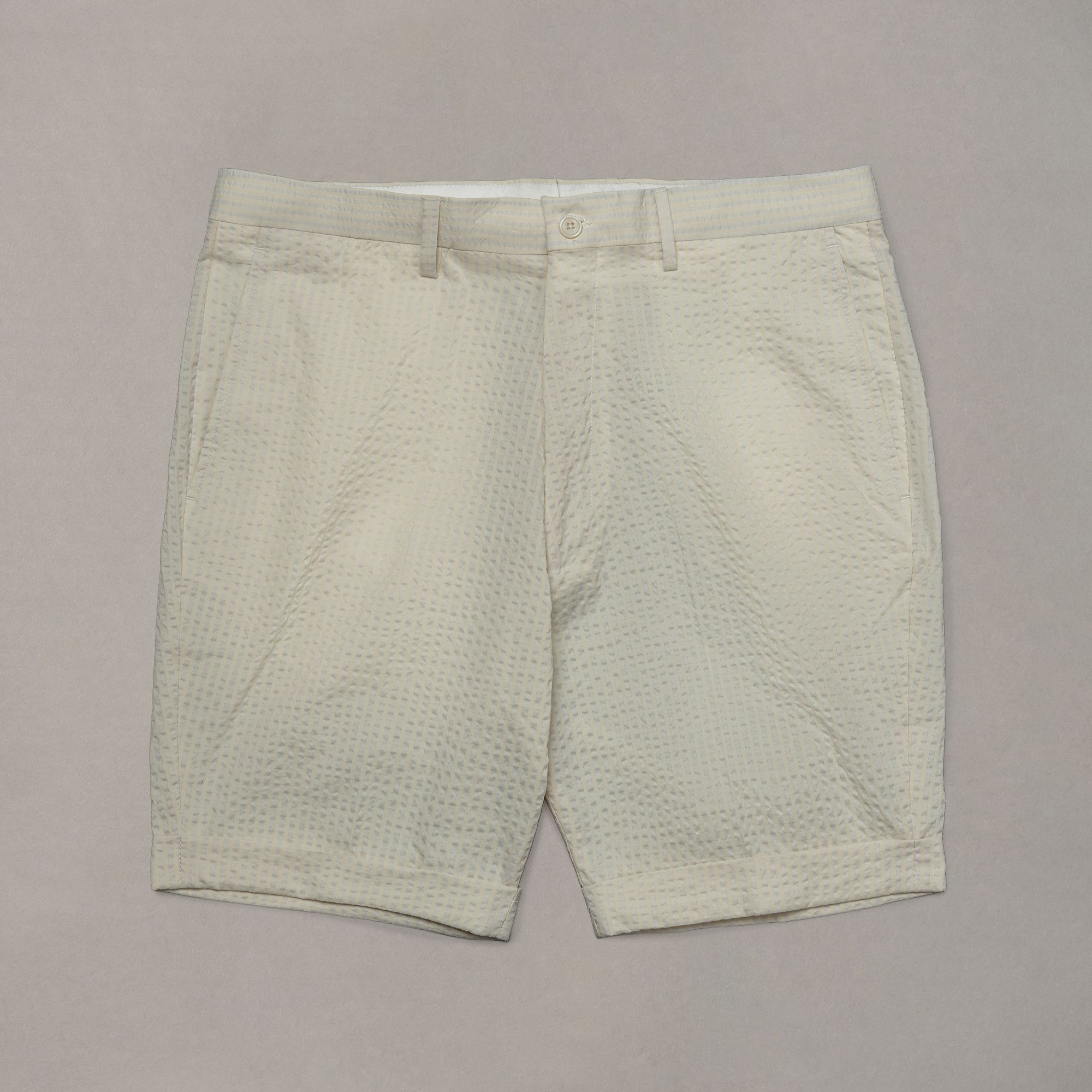 Ecru Patterned Shorts