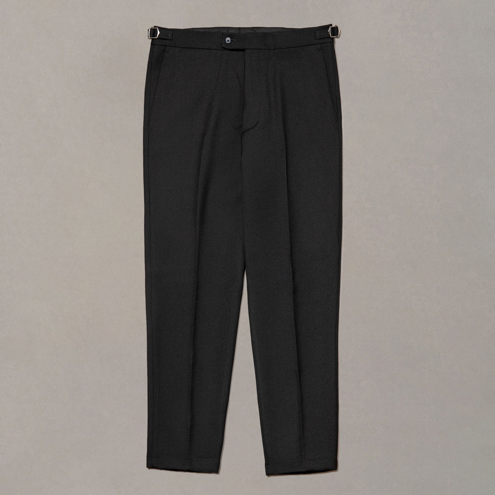 Pantalon noir en laine japonaise