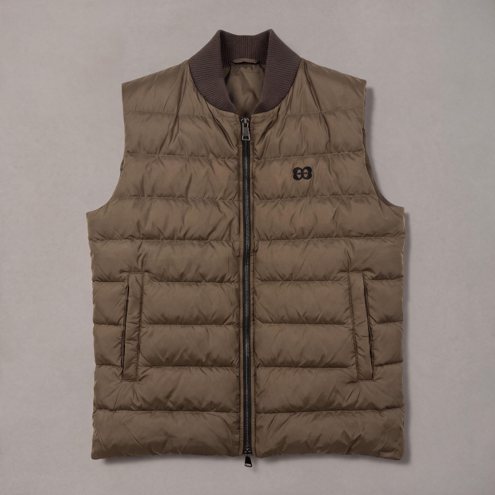 Quilted Olive Waistcoat
