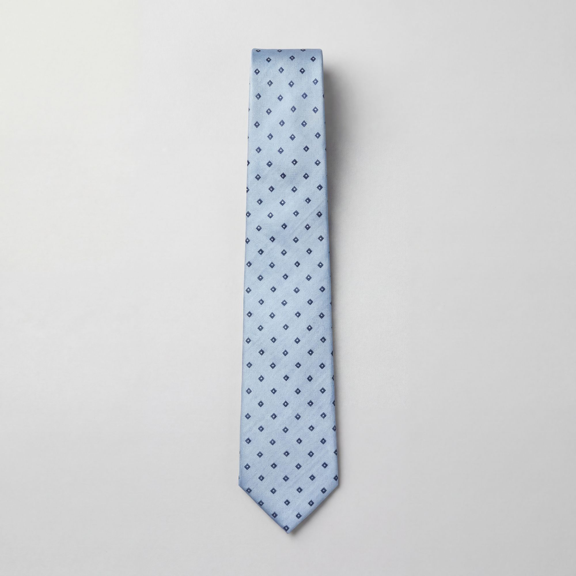 Hellblaue Jacquardkrawatte