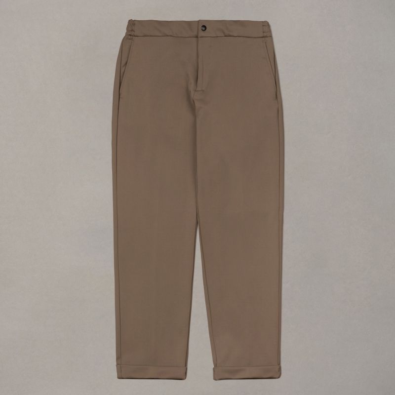 Greige broek met vierwegstretch
