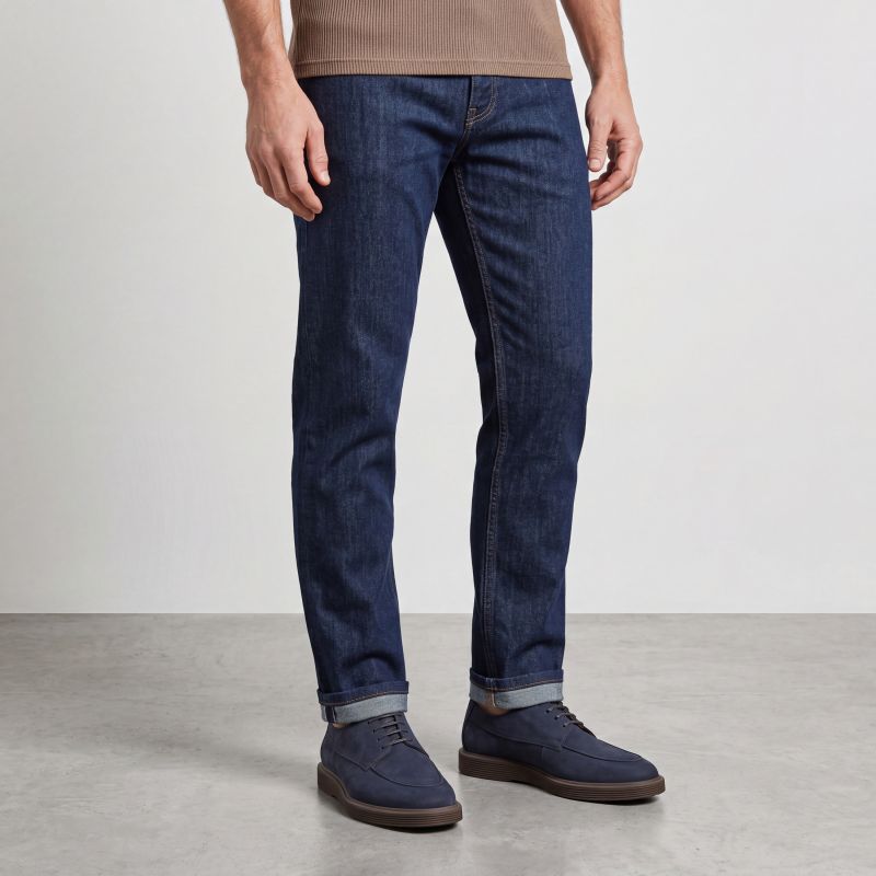 Five-Pocket Blue Jeans