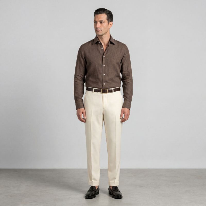 Buckle Leather Loafers