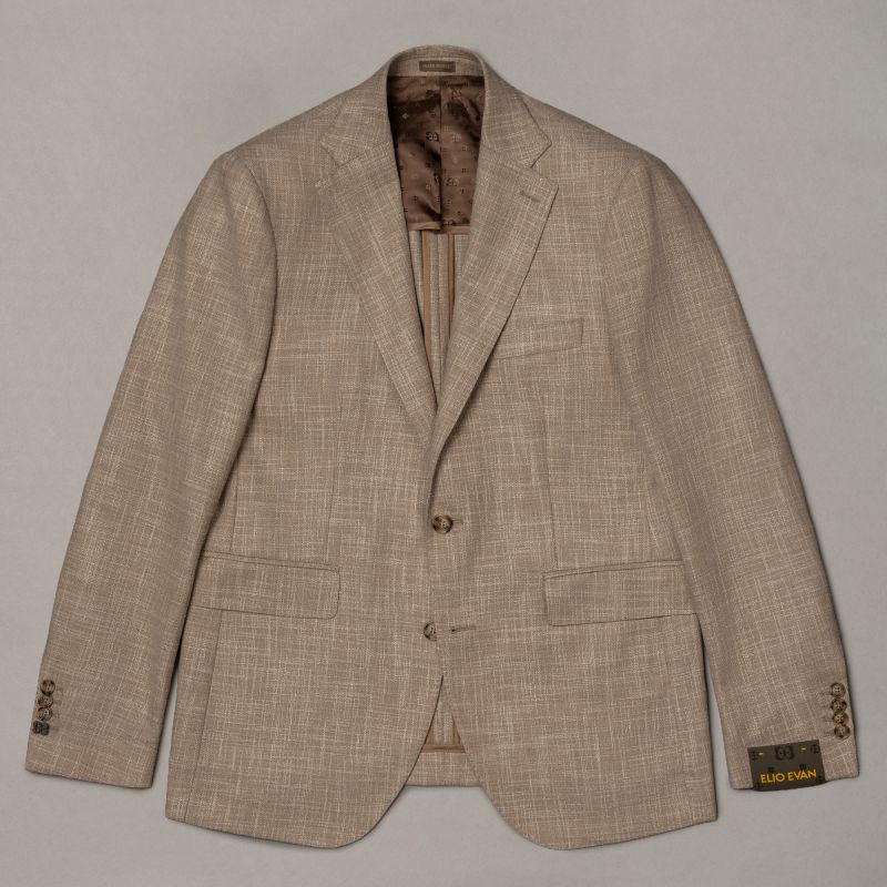 Beige Wool-Silk Jacket