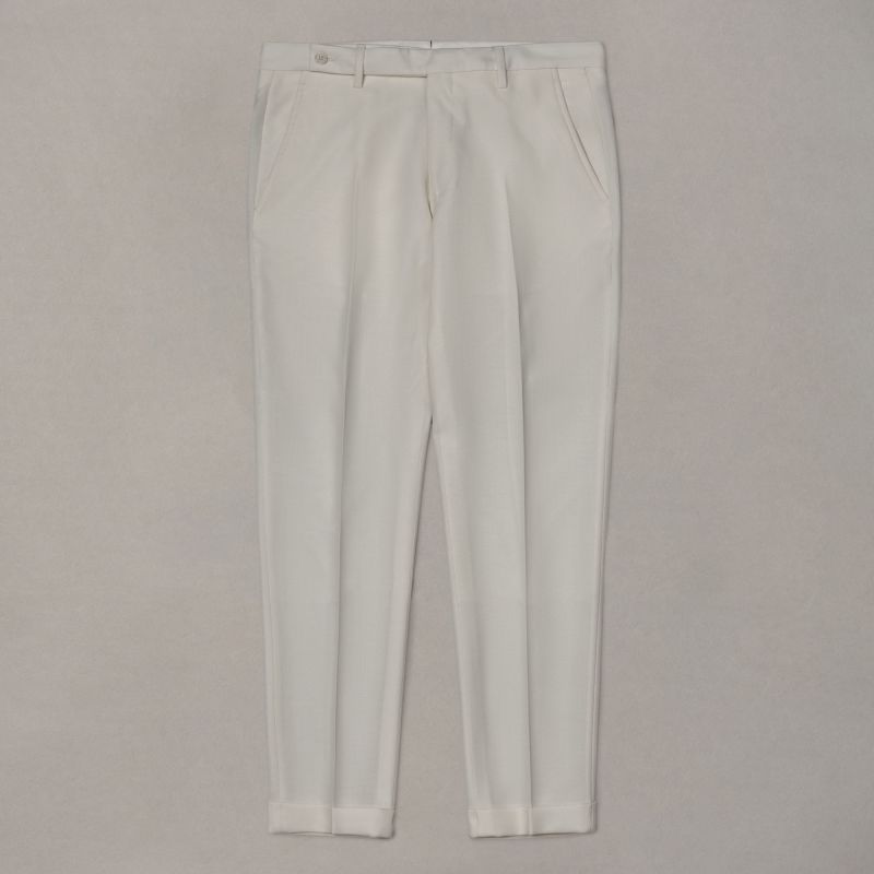Cuffed Wool Trousers