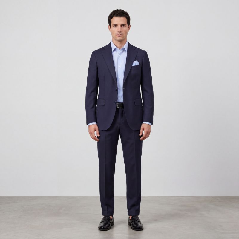 Blue Wool Travel Jacket