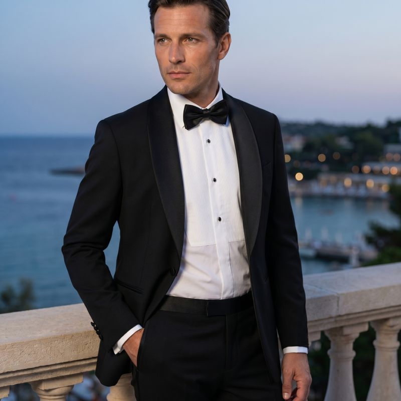 Black Tuxedo — Contrast Cuffs