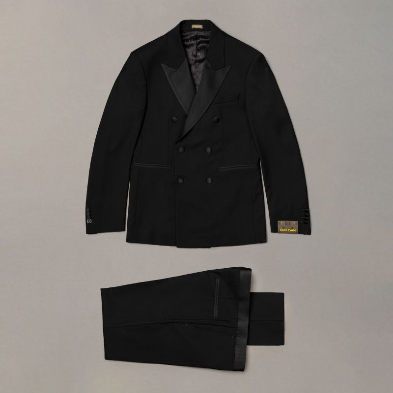 Double-Breasted Black Tuxedo
