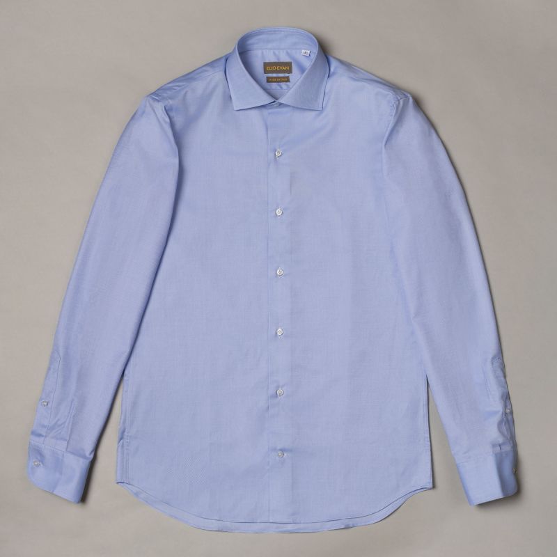 Sky Blue Semi-Spread Shirt