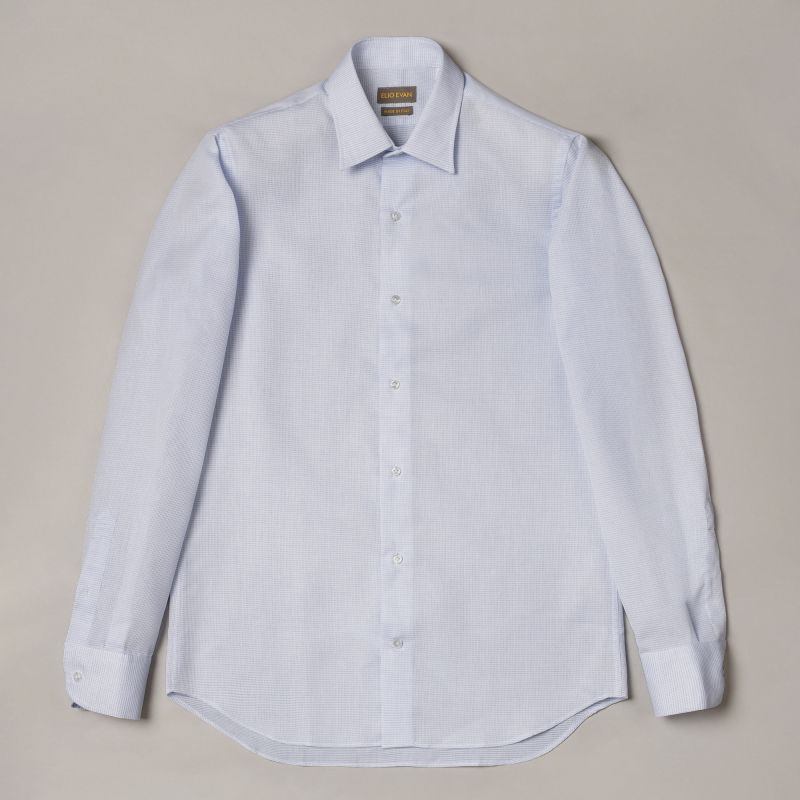 Sky Blue Jacquard Shirt