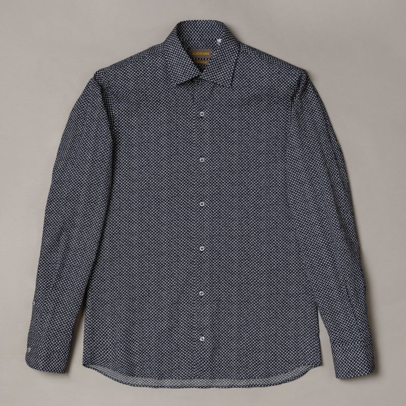 Overhemd met semi-pointed kraag