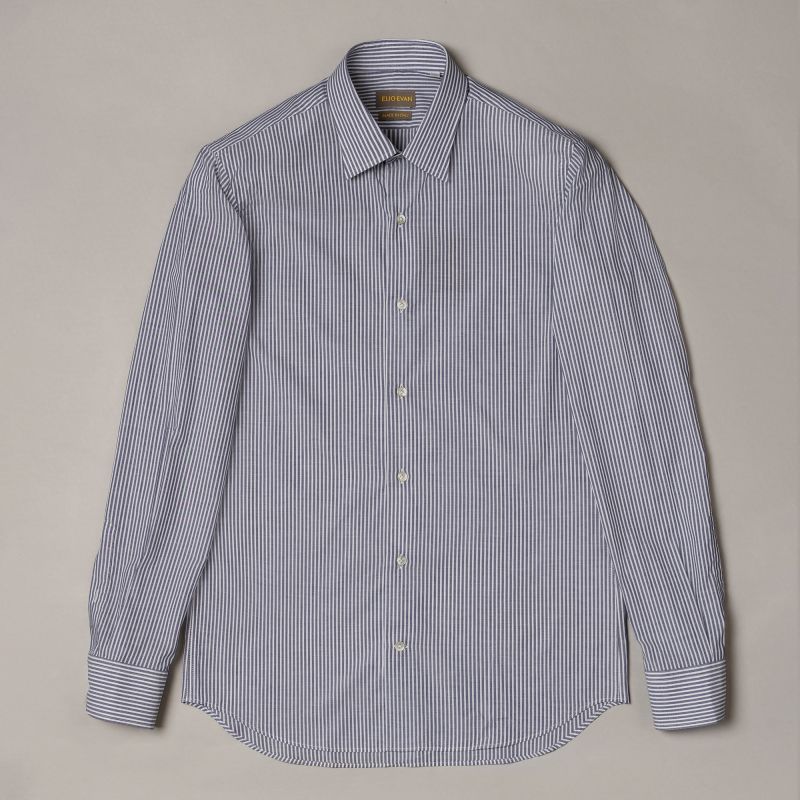 Blauw gestreept overhemd