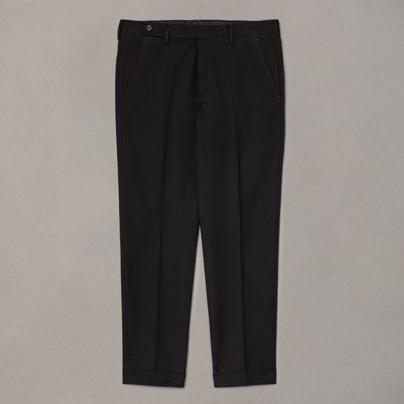 Black Cuffed Trousers