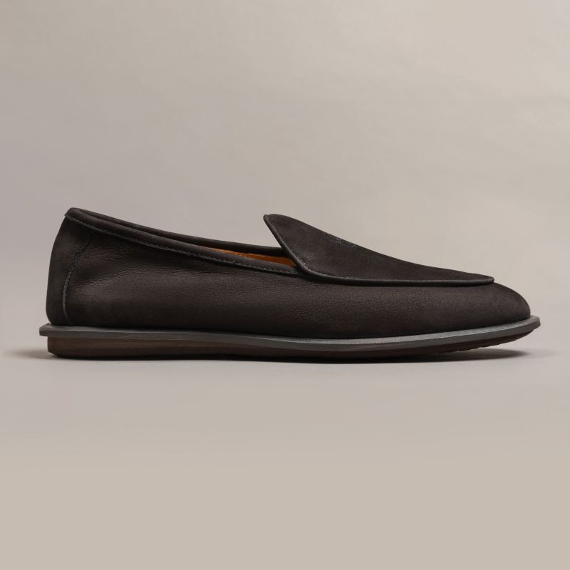 Loafer met logo-perforatie