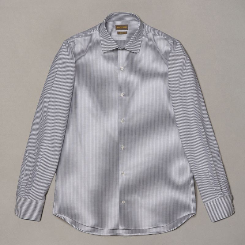 Blue Yoga Oxford Shirt with Short Collar