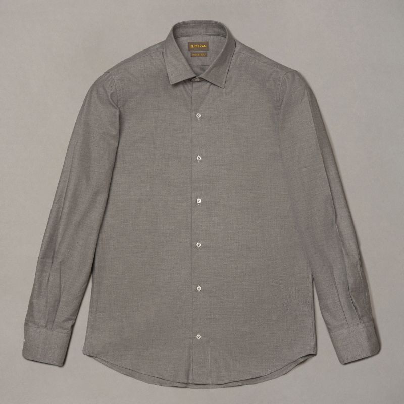 Grey Long-Fibre Cotton Shirt