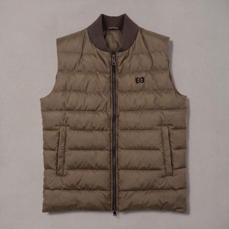 Gewatteerd gilet met rits