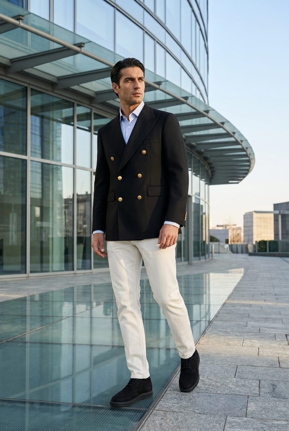 LA VESTE À BOUTONNAGE CROISÉ